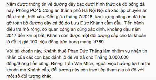 LD789 bị bắt trên báo